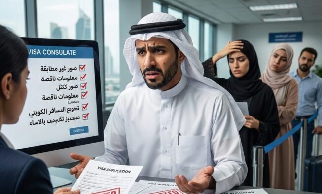 أخطاء شائعة يقع فيها المسافر الكويتي عند التقديم على التأشيرات