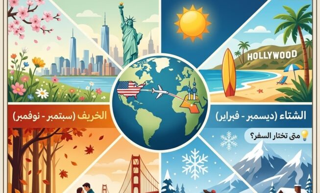 أفضل وقت للسفر إلى أمريكا من الكويت