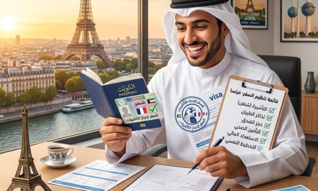 كيف تجهّز نفسك نفسياً وتنظيمياً قبل السفر إلى فرنسا من الكويت؟