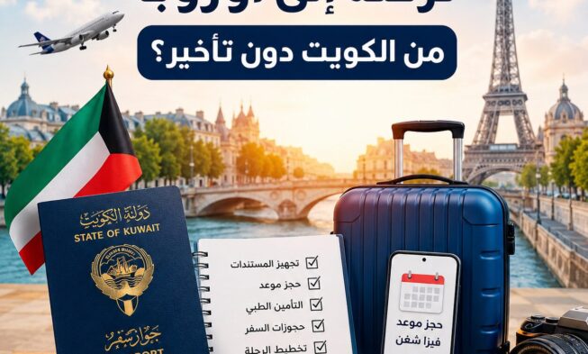 كيف تخطط لرحلة إلى أوروبا من الكويت دون تأخير؟